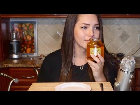 ASMR - Eating Raw Honeycomb (I Tried) | Sticky Sounds