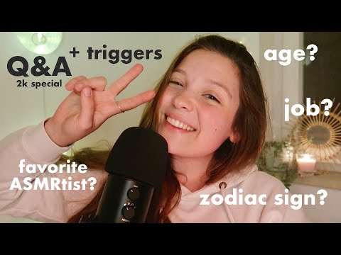 ASMR | Lot's of Triggers and Answering ALL Your Questions!! (2k special Q&A)