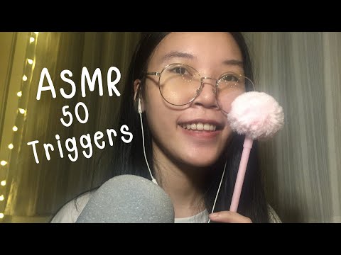 ASMR 50 Triggers in 10 Minutes | ASMR เสียงต่างๆ ฟังเพลินๆ ♥️