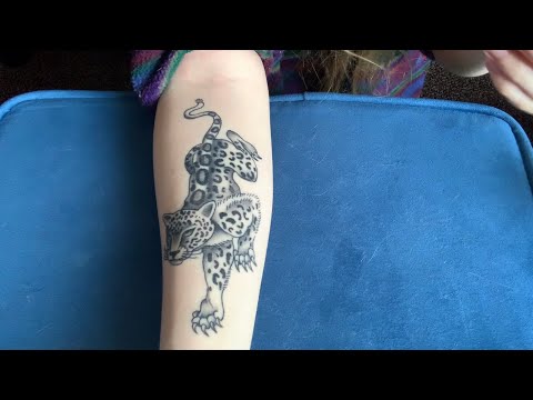 Explaining My Newest Tattoo ASMR: Snow Leopard 🐆