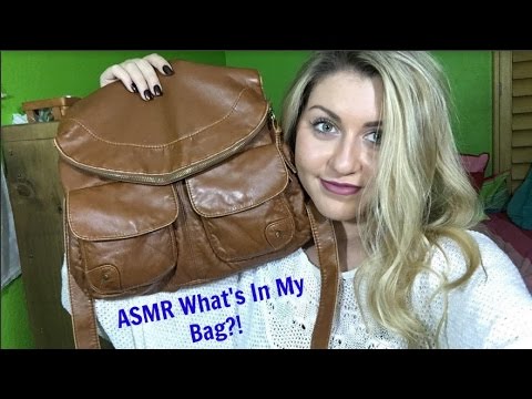 ASMR What's In My Purse (Soft speaking and tapping triggers)