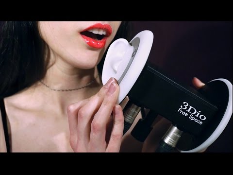 ASMR Ear Oil Massage & Mouth Sounds 💋 BINAURAL 3DIO
