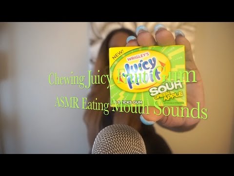 Chewing Juicy fruit ASMR Eating Sounds
