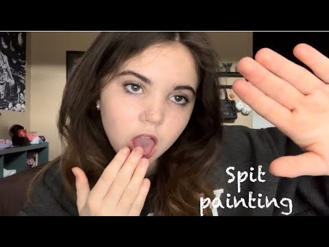 You’re my canvas, SPIT PAINTING ASMR (up- close)