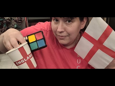 ASMR RP = Getting you ready for the big football match! Face Paint etc! #England #Euro