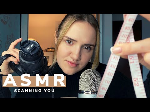ASMR SCANNING YOU(measure,take a picture, draw)