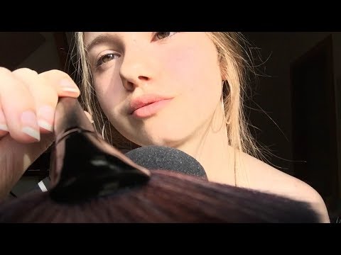 [ASMR] Mic and face brushing