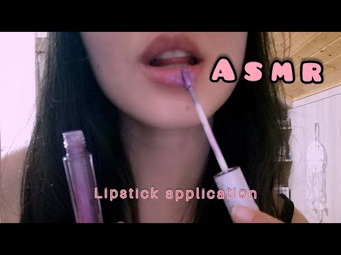ASMR Lipstick application 👄 Aplicando labiales. Colección pintalabios. Lipgloss sounds