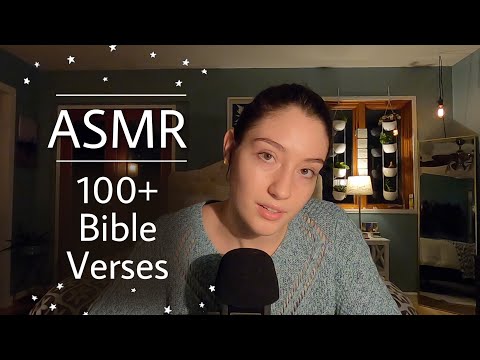 ASMR ~ ✨✝️ Reading YOUR Favorite Bible Verses ✝️✨~ Tapping, Mic Brushing, Whispering, Face Brushing