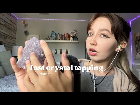 fast and chaotic crystal tapping asmr