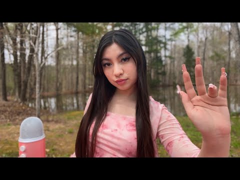 ASMR by the Pond ~ Visually Pleasing Hand Movements🤚