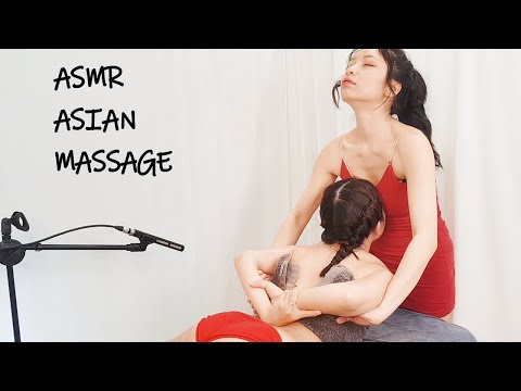 [ASMR ASIAN MASSAGE] The fascinating Girl soothes you with a massage. Leg part