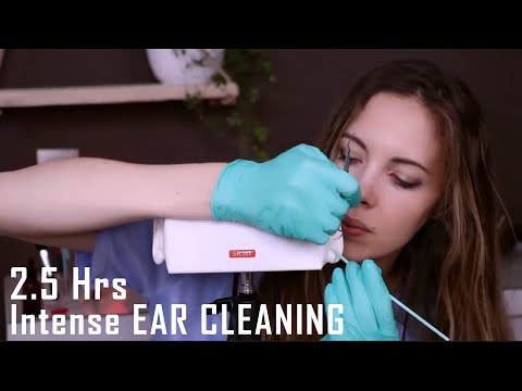 ASMR - 2.5 Hrs of Deep INTENSE Ear Cleaning For Tingle Immunity