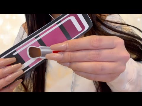 1 Minute ASMR Doing Your Makeup in 1 Minute with Paper Cosmetics [layered sounds] 💄