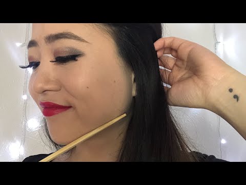 ASMR | Tracing my Face | Whisper Ramble