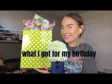ASMR ✨ what I got for my birthday (haul, 100% whispered)