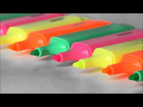 (3D binaural sound) Asmr writing with a marker on a glossy paper tube & relaxing sounds of doodling