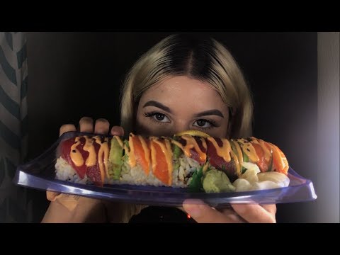 Eating sushi Asmr - Mouth sounds muck bang 🍣🍥