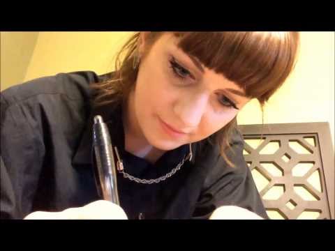 ASMR Writing Sounds and Cat Petting/Purring