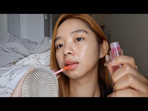 ASMR lip serum application and mouth sounds 😴 (lots of lip smacking & kisses)