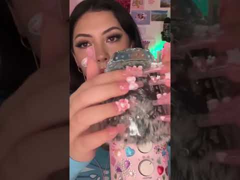 ASMR textured cup on the mic scratching and tapping (Click “created from ASMR JADE” for full video)