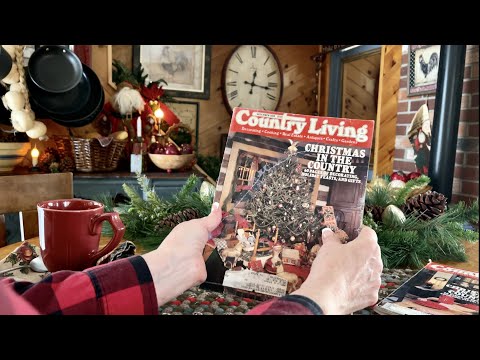 Retro Country Living Magazine Flip through! (Whispered version) Christmas nostalgia 1987-88 ~ ASMR