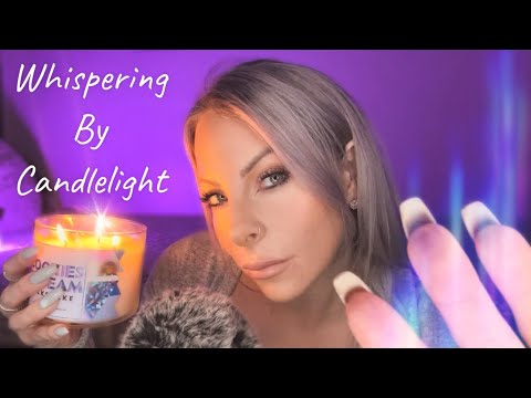 ASMR • Whispering By Candlelight 🕯 Close Breathy Semi Inaudible Whisper • Candle Tapping