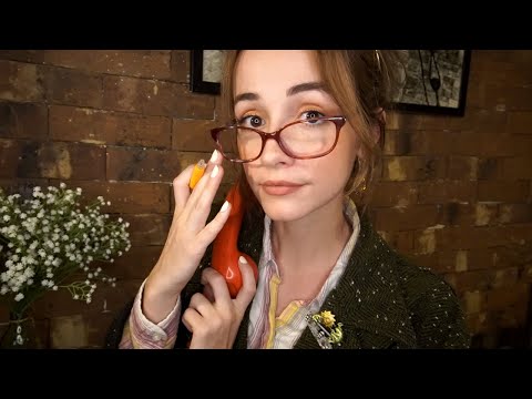 ASMR Roleplay | Teacher Grades Your Paper (Gum Chewing, Typing, Inaudible Whispers, Writing)