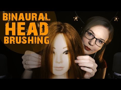 NEW Binaural Head ✨ 3D Hair Brushing, Scalp Massage and Close-Up Whispers ✨ ASMR