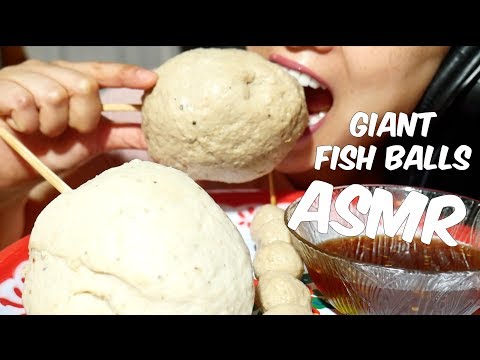 Giant FISH BALLS (EATING SOUNDS) No Talking | SAS-ASMR