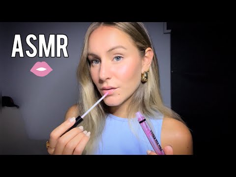 ASMR 100 capas de gloss💄 #asmr #mouthsounds #asmrsounds