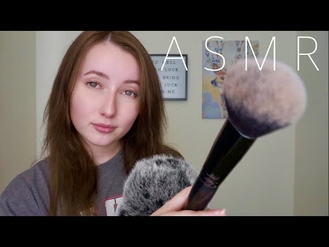 ASMR ~ Drawing on Your Face & Then Brushing it Away ~ ✨