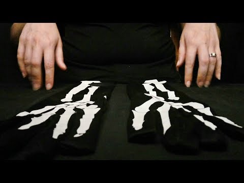 ASMR Relaxing Hand Movement in Skeleton Gloves