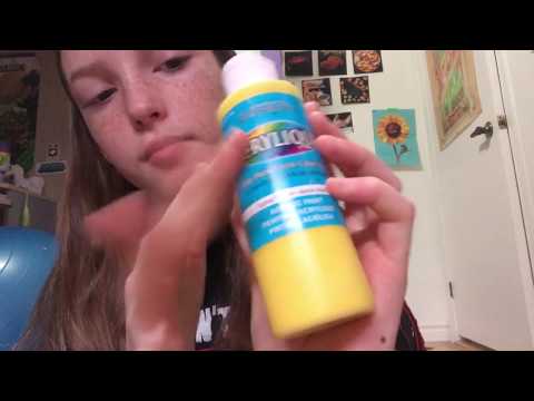 Tapping, scratching and shaking paint bottles ASMR