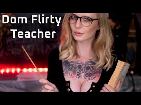 ASMR Stuck with Strict & Flirty Teacher in Detention -Roleplay