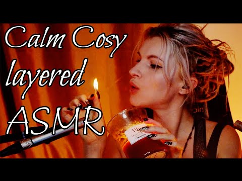 COSY ASMR 😊🕯 Fire sound looping tingles and triggers