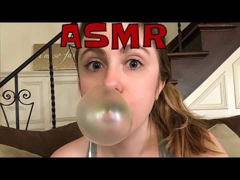 ASMR Bubble Blowing | Gum Chewing *HUBBA BUBBA*