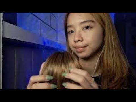 ASMR head scratching, head massage & looking for lice