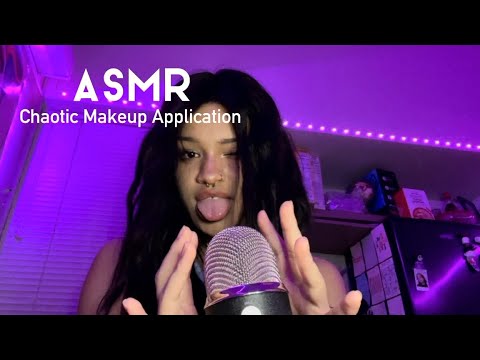 ASMR Makeup Application, Fast and Aggressive, Mouth Sounds, Softspoken, Personal Attention, Whispers