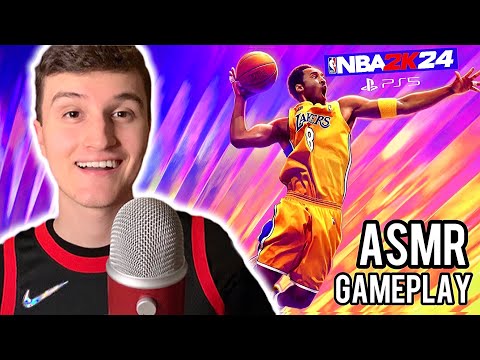ASMR | NBA2K24 Gameplay & First Look (w/ controller sounds + gum chewing)