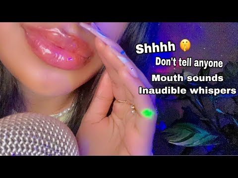 ASMR~ Telling You My Secrets (Inaudible Whispering & INTENSE Mouth Sounds) Shhh🤫