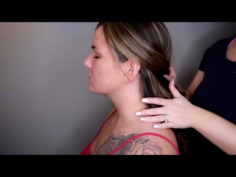 ASMR Back, Scalp & Neck Scratching | Hair Play | Face Touching