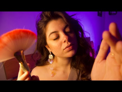 DORMI IN 10 MINUTI 💜 face brushing e whispering rilassanti ASMR ITA