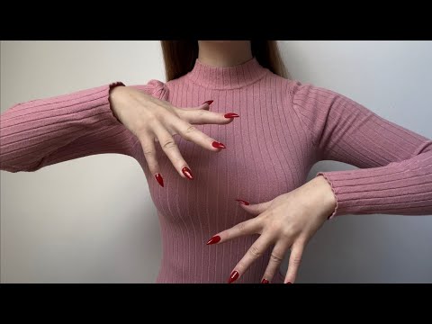 ASMR but hypnotic hand movements, fabric sounds, hand scratching and nail tapping🤯 (no talking)