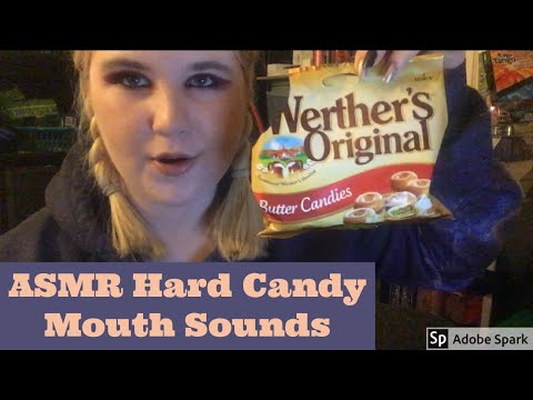 ASMR Hard Candy ❤ Wet Mouth Sounds ❤ Crunchy Eating