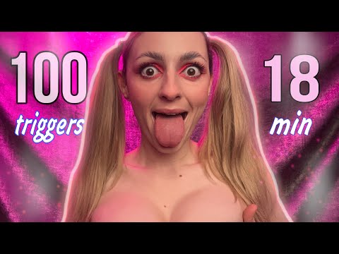 ASMR 100 Triggers for sleep in 18 mInuteS 💫 🌙 asmr You're going to sleep on 22.22min 😉