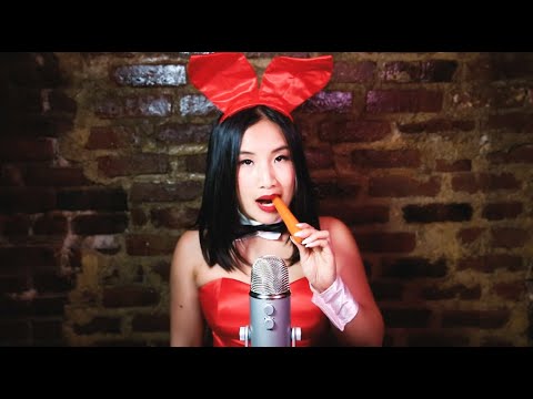 ASMR Playboy Bunny Nibbles! | ASMR Intense Mouth Sounds & Crunchy Eating