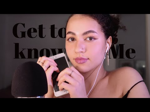 ASMR this or that whisper ramble + Handy tapping