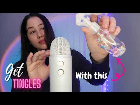 ASMR: The Tingle Bottle / layered hand sounds & flutters 🦋 Tapping, gripping, Whispering etc.
