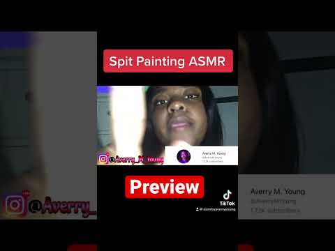 ASMR spit painting you 💦#asmr #spitpainting #mouthsounds